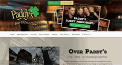 Desktop Screenshot of paddys.nl